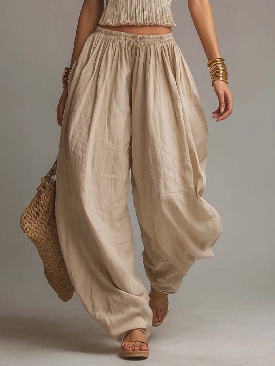 Manon - Ensemble Crop Top & Pantalon Bohème