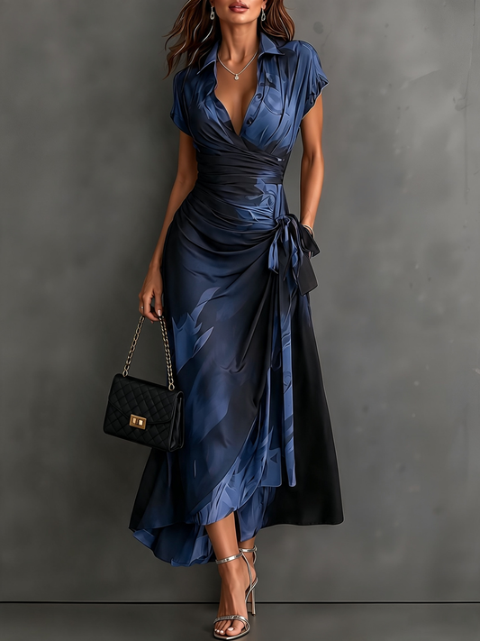 Andréa – Robe Longue Croisée