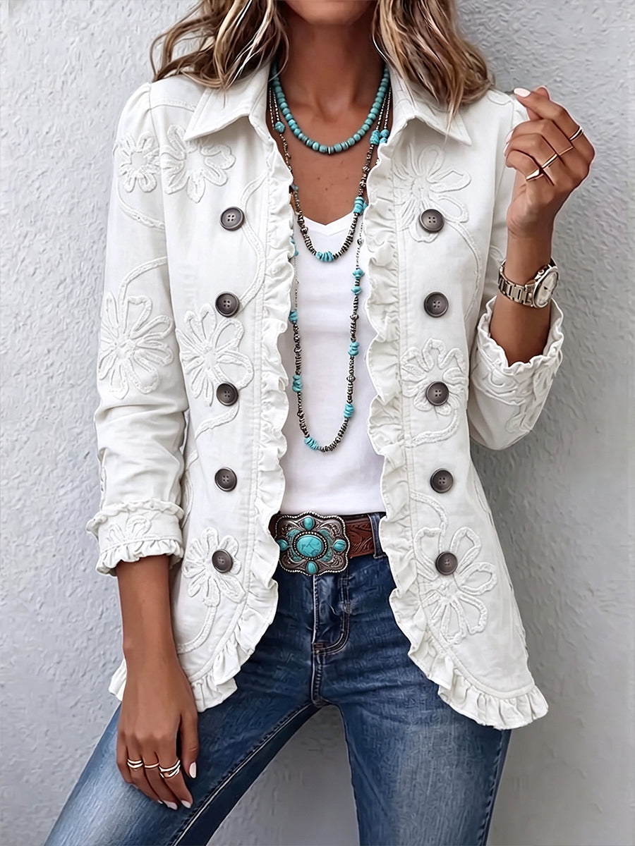 Patricia – Veste Bohème Fleurie