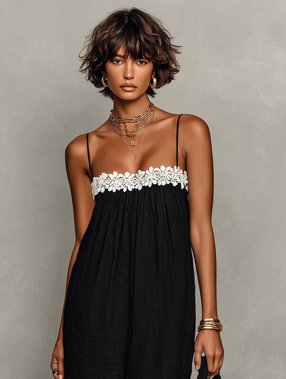 Alice - Robe Longue Dentelle Bretelles Amovibles