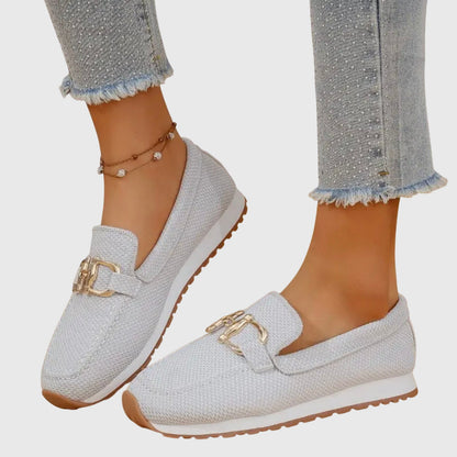 Sophie – Mocassins Confort à Détail Doré