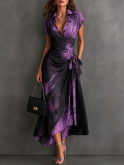 Andréa – Robe Longue Croisée