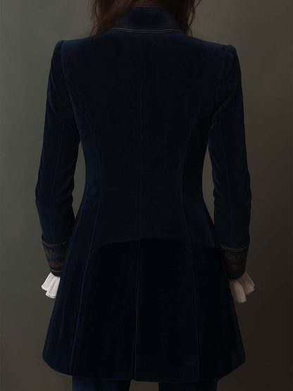 Clarisse – Veste Longue Brodée Esprit Vintage