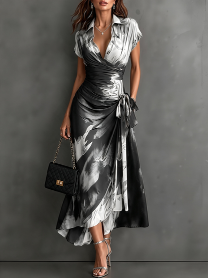 Andréa – Robe Longue Croisée