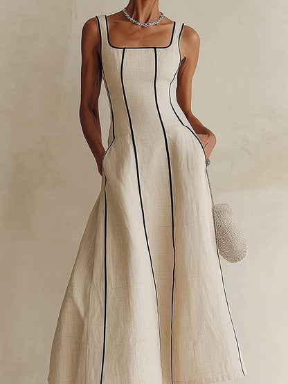 Christine – Robe Longue Minimaliste