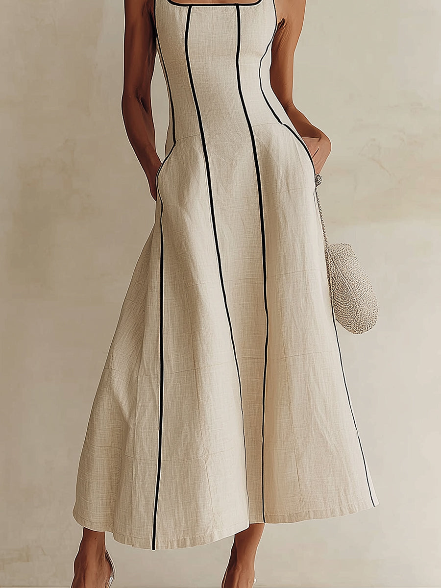 Christine – Robe Longue Minimaliste