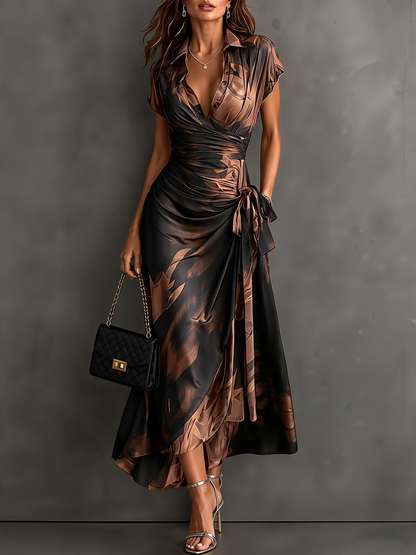 Andréa – Robe Longue Croisée