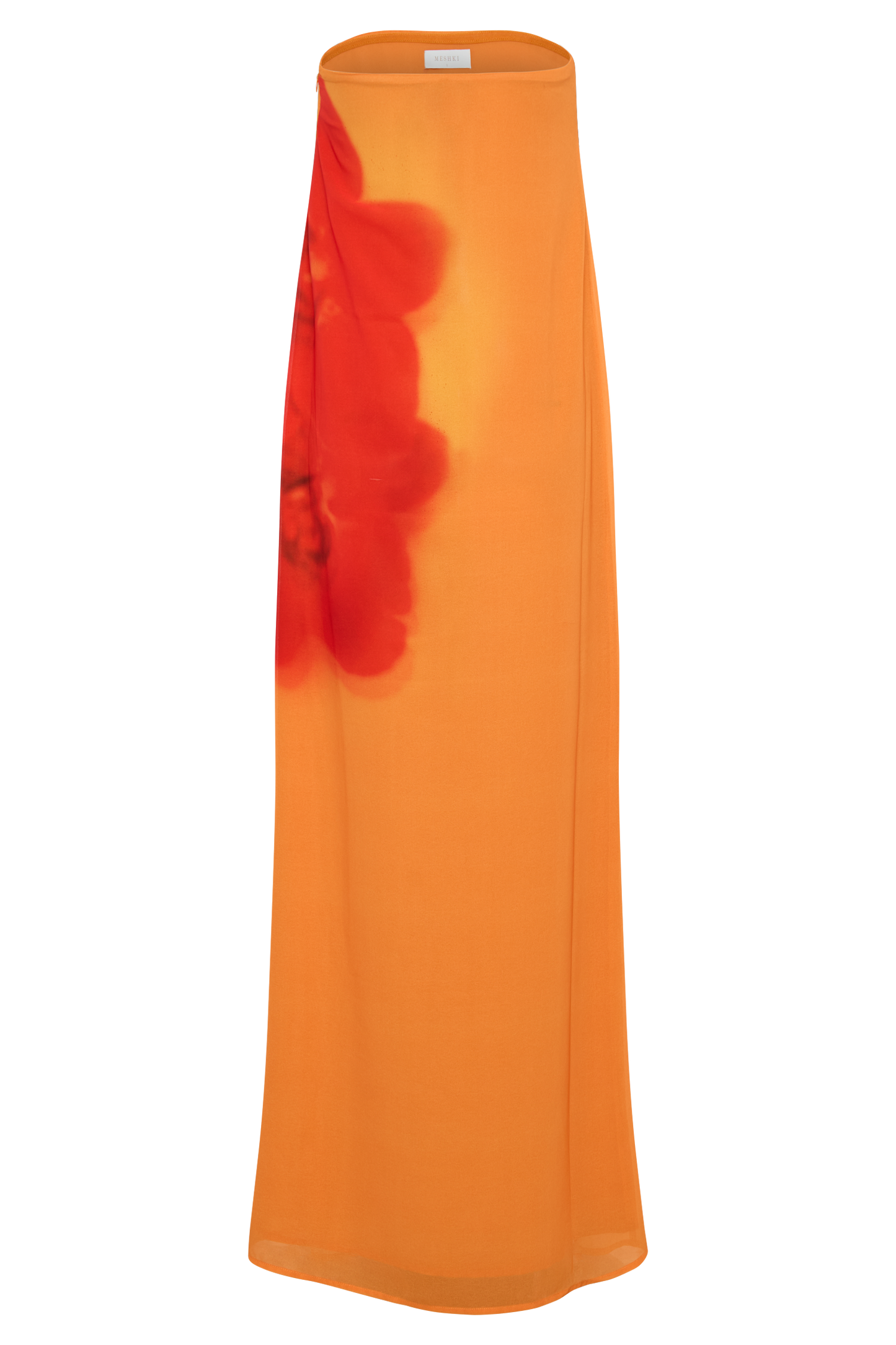 Amelia -  Robe Bustier en Mousseline Imprimée