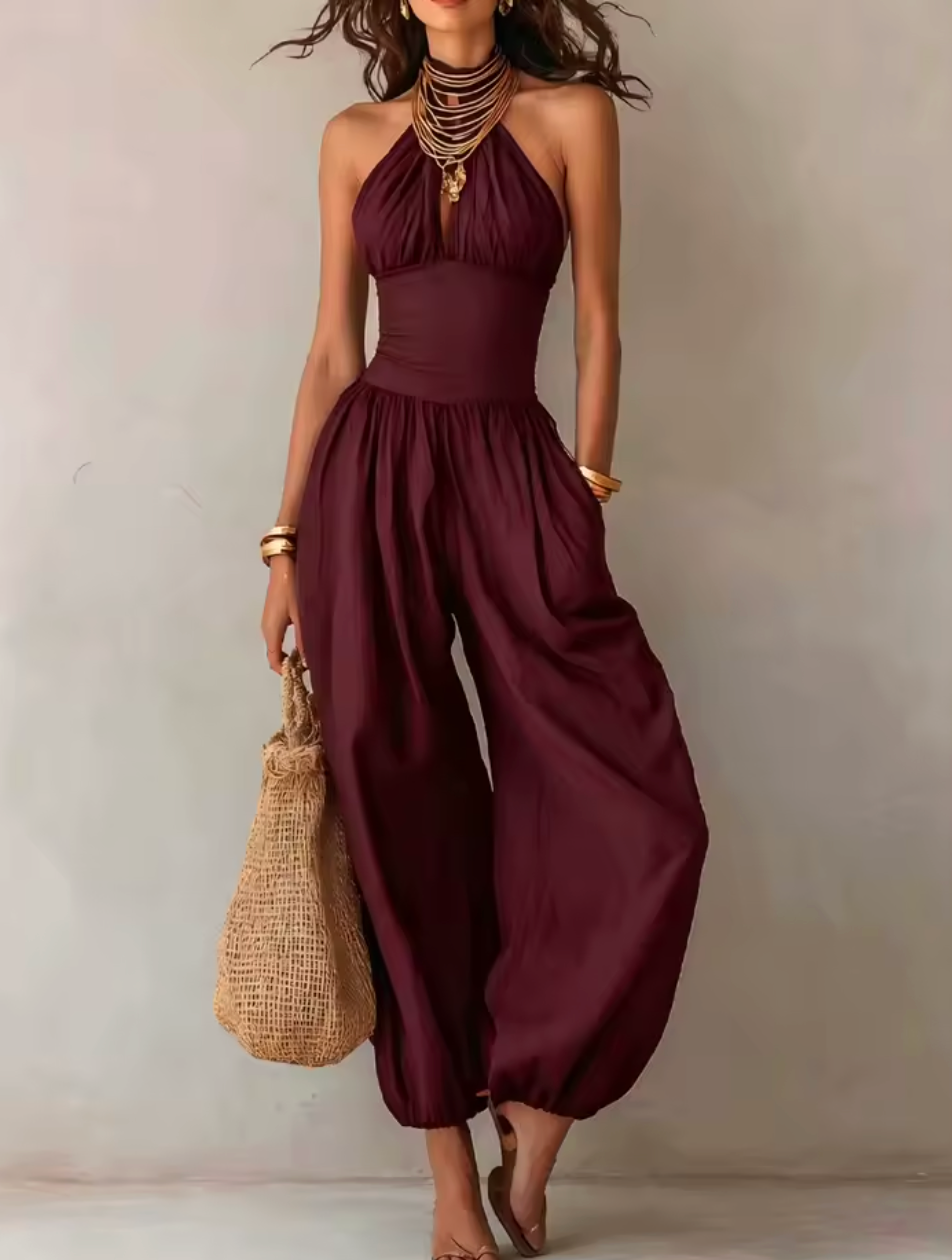Maya - Combinaison Dos Nu Pantalon Sarouel