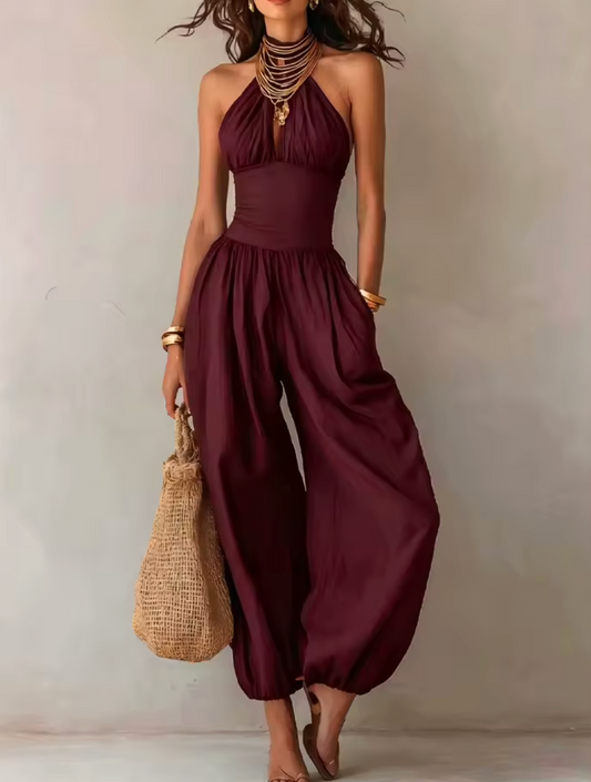 Maya - Combinaison Dos Nu Pantalon Sarouel