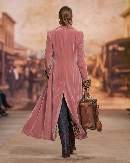 Françoise – Manteau Long Tailleur Élégant
