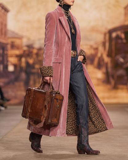 Françoise – Manteau Long Tailleur Élégant