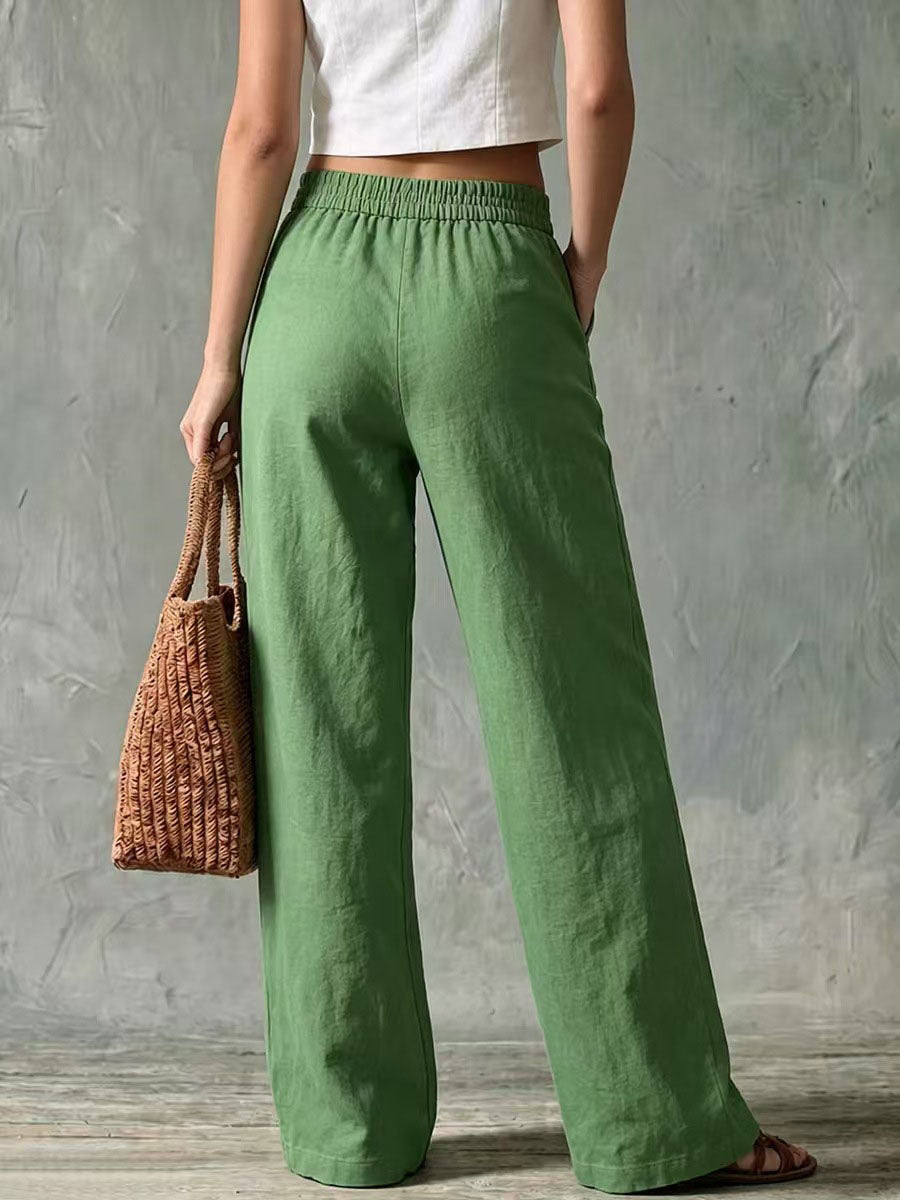 Solène - Pantalon Large en Lin