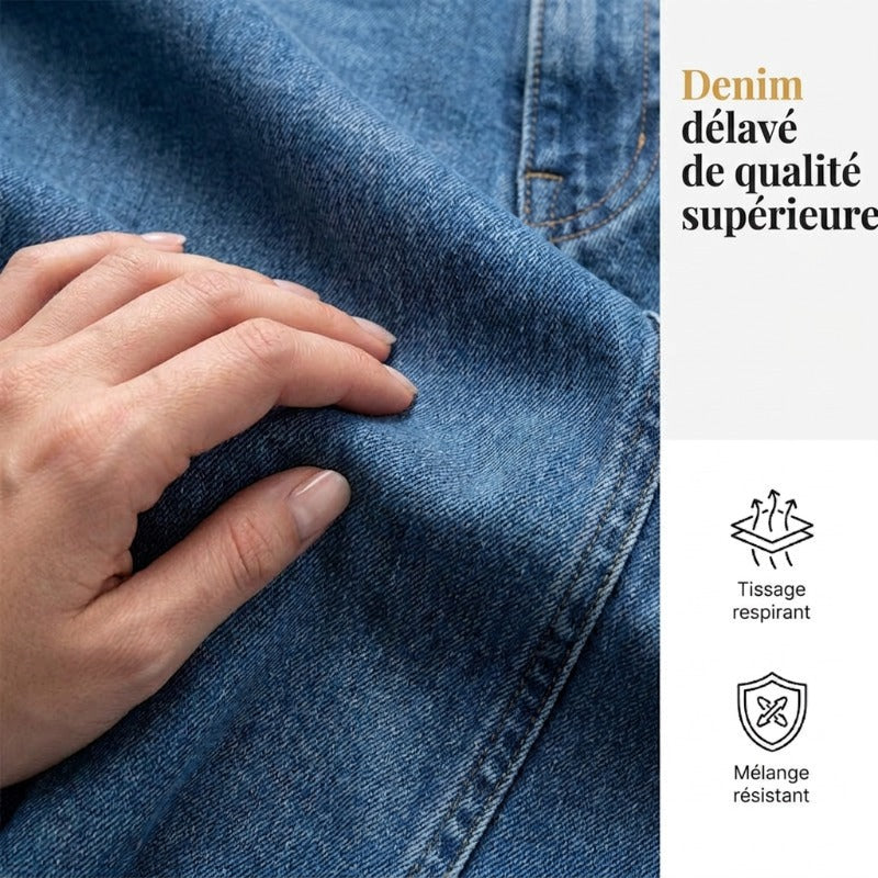 Zara - Jean Femme Taille Haute à Jambes Larges & Effet Drapé